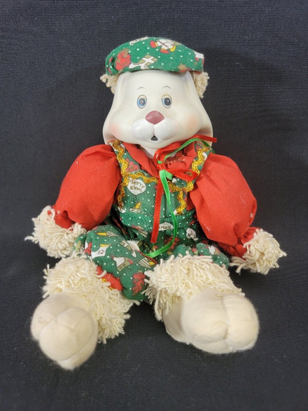 1995 House of Lloyd Hip & Hop Bunny Christmas Doll 542064 Vintage